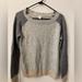 J. Crew Sweaters | Jcrew 2 Tone Waffle Knit Baseball Tee Style Sweater With Crew Neck. Size Large. | Color: Gray/Tan | Size: L