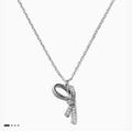 Kate Spade Jewelry | All Tied Up Pave Pendant Necklace | Color: Silver | Size: Os