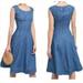 Anthropologie Dresses | Anthro Pilcro And The Letterpress Denim Sleeveless Dress With Pockets Size 0 | Color: Blue | Size: 0