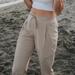 Athleta Pants & Jumpsuits | Athleta Go Far Travel Pant In Beige Size 4 | Color: Tan | Size: 4