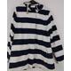 Weird Fish Cotton Striped Hooded Coat Navy/white Size: 14