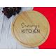 Personalised Engraved Wooden Welsh kitchen Round Chopping Cheese board Gift add any name