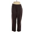 Woman Within Casual Pants - High Rise: Brown Bottoms - Women's Size 16 Petite