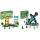 LEGO 21249 Minecraft Die Crafting Box 4.0, 2in1-Set zum Bauen & 21244 Minecraft Der Schwert-Außenposten Set, Spielzeug mit Creeper, Soldat, Wachkrieger und Skelett-Figuren