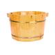 Natural Wooden Footbath Bucket,Cedar Foot Bath for Household Use，Wooden Foot Wash Artifact for Children，Spa Massage Foot Bath，Portable Foot Bath Bowl，with Lid with Massager Anniversary Comfortable