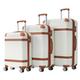 Luggage Sets 4-Piece, Expandable ABS Durable Suitcase Sets, Clearance Carry On Luggage Suitcase Set with TSA Lock & Spinner Wheels, Durable Hardside Luggage (16"/20"/24"/28"), White, One Size,