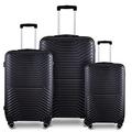 Luggage Sets, 3 Piece Luggage Expandable Suitcase Set, Lightweight Hardshell 4-Wheel Spinner Luggage with TSA Lock, ABS Carry on 3 Piece Sets Clearance Suitcase Sets (20"/24"/28") Black 4, Black As