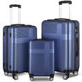 Luggage Sets, 3 Piece Luggage Expandable Suitcase Set, Lightweight Hardshell 4-Wheel Spinner Luggage with TSA Lock, ABS Carry on 3 Piece Sets Clearance Suitcase Sets (20"/24"/28") Dark Blue 6, Dark