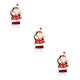 SAFIGLE 3pcs Electric Santa Claus Doll Musical Santa Claus Kids Playset Singing Santa Claus Plush Toys Christmas Bag Stuffer Plush Doll Stuffed Toy Santa Dancing Toy Gift Bag Child Battery