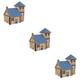 ibasenice Kids 3d Puzzle 3 Pcs House Jigsaw House Puzzle Puzzles Toy 3d Bamboo Wooden House Puzzle Toy