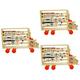 Toyvian 3pcs Abacus Stand Brain Toy Educational Toy Toys for Kids Chinese Abacus Toy Kids Calculator Toy Math Developmental Toy Math Abacus for Kids Puzzle Child Tool Wooden