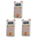 ibasenice 3pcs Oral Arithmetic Machine Mini Toys for Kids Learning Toys for 4 Year Olds Educational Toys Kids Gifts Calculator for Kids Learning Game Pink Plastic Training Machine Girl Child