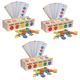 Toyvian 3 Sets Children's Educational Toys Toddler Toy Shape Sorter Cube Infant Toys Childrens Toys Kids Accessories Toys for Kids Shape Block Toy Shape Sorting Toy Baby Wooden Grab