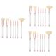 FRCOLOR 21 Pieces Crystal Cosmetic Lady Tools Face Makeup Brochure Brush Blending Brush for Makeup Foundation Makeup Brush Flash Suit Suits Travel Handle Crystal Matte