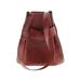 Louis Vuitton Leather Bucket Bag: Burgundy Print Bags