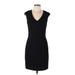 H&M Casual Dress - Sheath: Black Solid Dresses - Women's Size 10