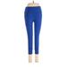 Bally Total Fitness Leggings: Blue Print Bottoms - Women's Size Medium