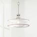 Brushed Nickel Pendant Light 19 1/4" Wide Modern Double Shades - 19" x 22"