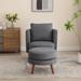 30.7" Wide Accent Chair with Ottoman