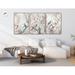 ART TERRITORY Trendy Neutral Wall Art, Aesthetic Chinoiserie Wall Art Prints or Canvases Canvas/ in White/Brown | 16 H x 36 W x 2.25 D in | Wayfair