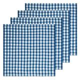 Caravan Linen Gingham Square Napkin Linen in Blue | 20 H x 20 W in | Wayfair PN-BJ-N4