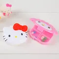 Boîte de rangement portable Hello Kitty Sanurgente boîte à médicaments Kawaii ma mélodie dessin