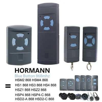 Télécommande de porte de garage HORMANN 4 types HSM4 HSM2 HSE2 HSE4 HS4 868 868MHz