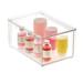 mDesign Plastic Stackable Kitchen Pantry Storage Organizer w/ Drawer Plastic | 6 H x 12 W x 8 D in | Wayfair 11861MDK