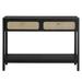 Modway Chaucer Wood Entryway Console Table In Oak Wood in Gray/Yellow/Black | 32 H x 46.5 W x 14 D in | Wayfair EEI-6797-BLK