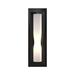 Hubbardton Forge Dune Flush Mounted Sconce Glass, Steel in Black | Wayfair 204790-SKT-10-GG0301