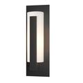 Hubbardton Forge Vertical Bar Forge Vert Bar Outdoor Flush Mount Aluminum/Glass/Metal in Yellow/Black | Wayfair 307285-SKT-80-GG0066