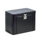 Winston Porter Jewelry Box Leather/Velvet in Black | 9.5 H x 12.5 W x 7.5 D in | Wayfair F7B17DB72AA74301915C012D03E7C58C