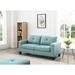 Ebern Designs Sachin Modern Sofa Living Room Couch Living Room Sofa Comfy Couch 31.97" Loveseat Loveseat in Black | Wayfair