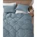 Ebern Designs Saronville Microfiber Comforter Set Polyester/Polyfill/Microfiber in Blue | Twin Extra Long Comforter + 1 Standard Sham | Wayfair