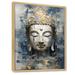 Bungalow Rose Religious Royal Buddhism Statue On Canvas Print Metal in Blue/Gray | 32 H x 24 W x 1 D in | Wayfair 1EB5AFC4E96D46CF9AC0968F54AF7AB5