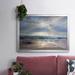Highland Dunes Aqua Blue Morning Framed On Canvas Print Canvas in Blue/Gray/White | 18 H x 26 W x 1.5 D in | Wayfair