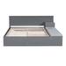 Red Barrel Studio® Galer Unfinished Platform Bed Wood in Gray | 30 H x 71 W x 77.6 D in | Wayfair 737ECD3AB5F24DADB302C267CA4ABE88