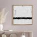 wall26 Black Gray Industrial Paint Strokes - Floater Frame Print on Canvas 16.0 H x 16.0 W x 1.5 D in grayCanvas in Natural Framed | Wayfair