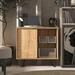George Oliver Klaziena 31.5" H 1 Door Accent Cabinet, Hallway Storage Cabinet w/ Adjustable Shelves Wood in Brown | Wayfair