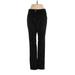 Per Se By Carlisle Casual Pants - Low Rise Straight Leg Boyfriend: Black Bottoms - Women's Size 0