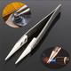 Stainless Steel Ceramic Tipped Tweezer Fine Point Tips Heat Resistant Tweezer Forceps