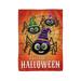 Happy Halloween Spiders Garden Applique Flag