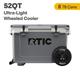 RTIC 52 QT Ultra-Light Wheeled Hard-Sided Ice Chest Cooler Dark/Cool Grey Fits 78 Cans