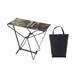 Miulika Camping Folding Stool Lightweight Compact Camp Stool for Travel Garden 30cmx17cmx29cm