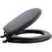 Soft Standard Vinyl Toilet Seat Black - 17 Inch Soft Vinyl Cover With Comfort Foam Cushioning - Fits All Standard Size Fixtures - Easy To Install Fantasia By Decor