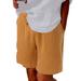 WEAIXIMIUNG Workout Shorts Women Seamless Womens Casual Solid Sport Pants Shorts Elastic Waist Pockets Daily Pants Orange XXXXXL