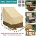 LAPAMAX Patio Chair Covers 32 x 28 x 38 420D Lounge Seat Cover Waterproof Outdoor Lawn Garden Furniture Covers