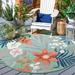 Safavieh Cabana Tamayo Indoor/ Outdoor Waterproof Transitional Rug Green/Rust 4 x4 Round 6 x 9 4 Round Outdoor Indoor Living Room Bedroom