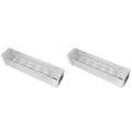 2pcs Stainless Steel Smoker Box Fish Meat Stainless Steel Smoker Box for Gas Grill Charcoal Grill