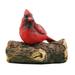 1pc Garden Tree Bird Ornament Resin Red Bird Craft Outdoor Tree Hanging Ornament